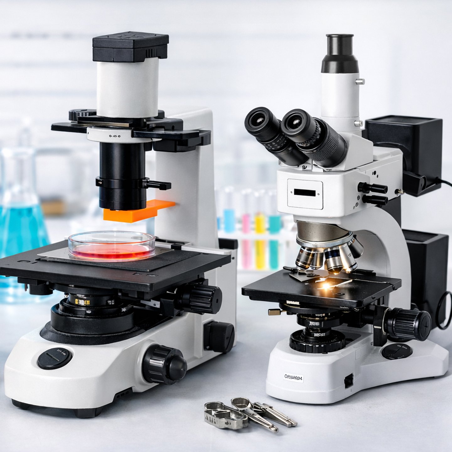 <small>Comparativo entre Microscópios:</small> Diferenças e aplicações no laboratório