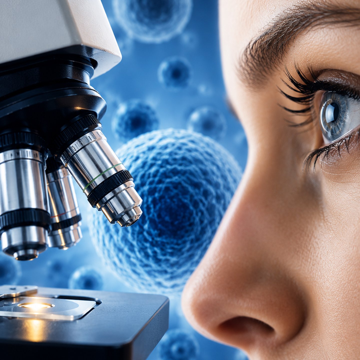 <small>Microscópio e olho humano: </small>entenda diferenças e resolução óptica hoje